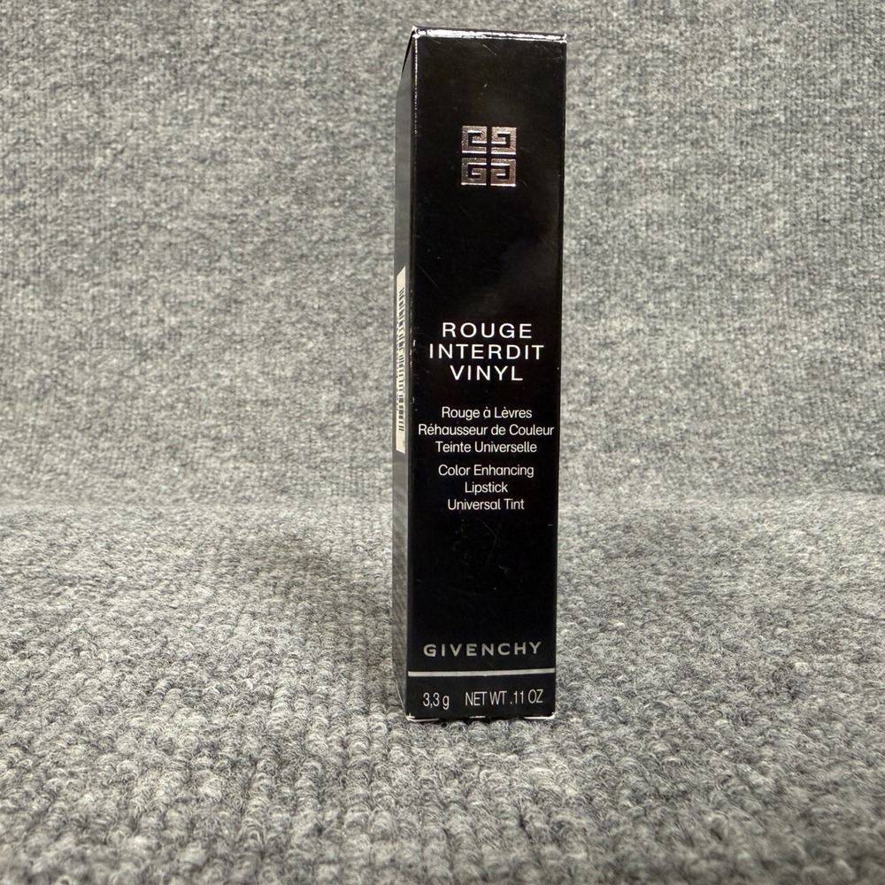 New Givenchy Rouge Interdit Vinyl Color Enhancing Lipstick Tint 3.3g .11 oz